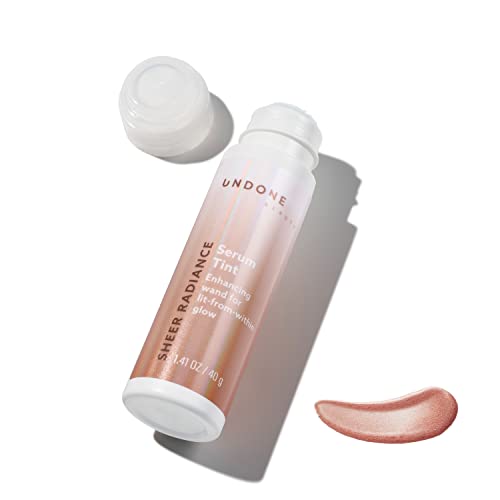 Undone Beauty Face Primer - Brightening Serum Tint, Natural Glow, Vegan - Deep Bronze