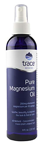 Trace Minerals Research Magnesium Oil - Supports Skin Health, Non-GMO, Vegan - 8oz