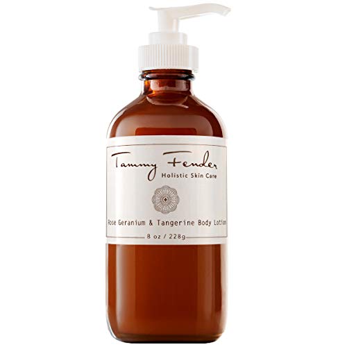 TAMMY FENDER Body Lotion - Hydrating Rose Geranium & Tangerine, Organic Ingredients - 8 oz