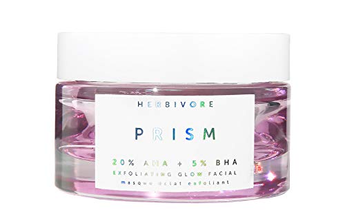 HERBIVORE Prism Exfoliating Face Mask - AHA + BHA for Radiant Skin, Vegan - 50mL / 1.7 oz