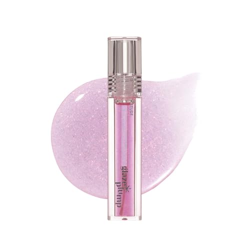 ETUDE Glaze Plumper - Volumizing Gloss with Shimmer, Vegan Certified, Violet Quartz - 1 Piece