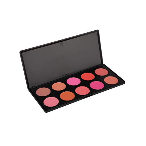 EpiLynx 10-Color Blush Palette - All-Natural Formula, Vegan & Gluten-Free, 10 Shades