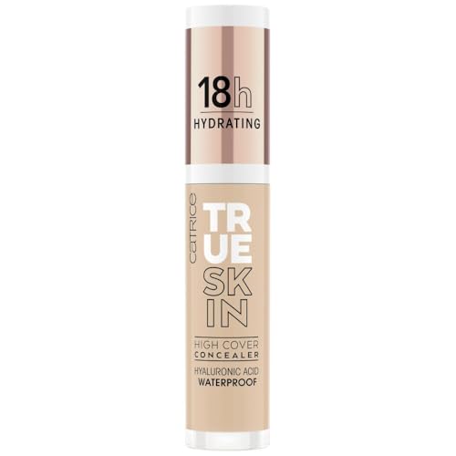 Catrice True Skin High Cover Concealer - Waterproof, Lightweight, Vegan - Warm Beige, 18hr Wear