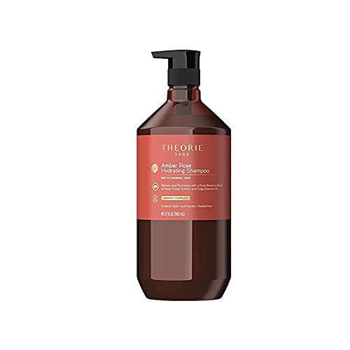 Theorie Amber Rose Hydrating Shampoo - Refreshing & Moisturizing, Vegan Formula - 800ML