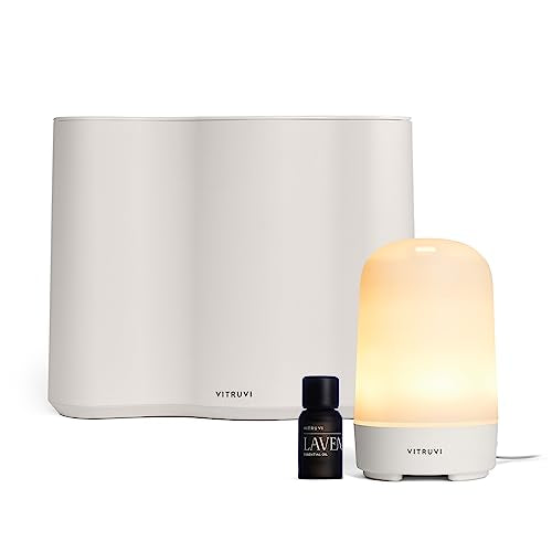 Vitruvi Nursery Bundle - Calming Humidifier & Lavender Diffuser for Baby's Peaceful Sleep