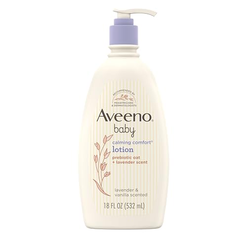 Aveeno Baby Lotion - Calming Lavender & Vanilla, Nourishing Oatmeal, Paraben-Free - 18oz