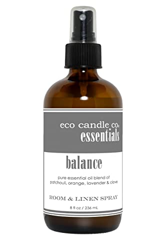 Eco Candle Co. Room & Linen Spray - 100% Pure Essential Oils, Recycled Glass - 8 fl. oz.