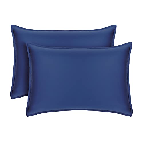 TAFTS King Pillowcases 2-Pack - Luxuriously Soft, Cooling, OEKO-TEX Certified - Navy Blue