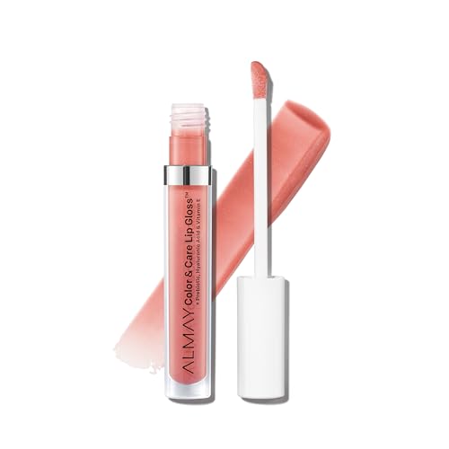 Almay Lip Gloss - Hydrating Prebiotic Complex, Nourishing Hyaluronic Acid - 0.1 fl oz, Peachy Sky