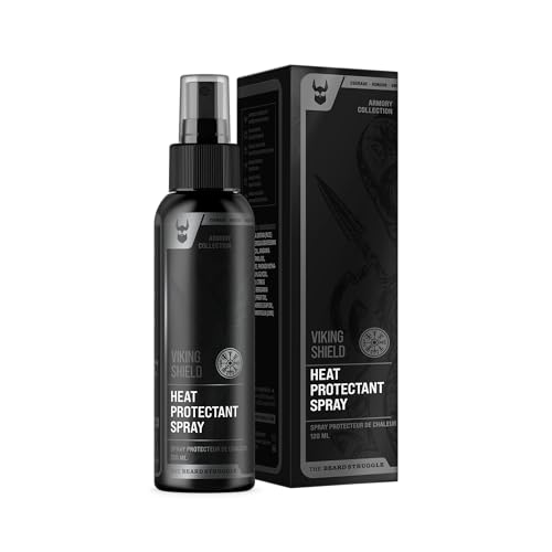 Viking Shield Heat Protectant Spray for Men - Protects Hair & Beard Up to 450ºF - 4 Fl Oz