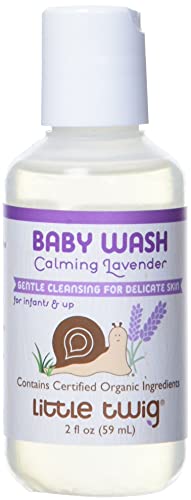 Little Twig Baby Body Wash - Hypoallergenic, Calming Lavender, Pediatrician Tested - 2oz
