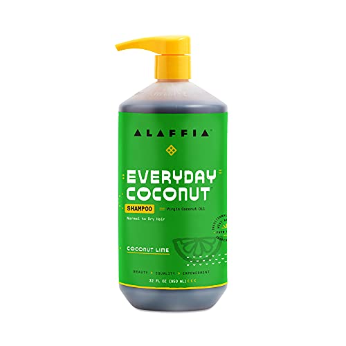 Alaffia Coconut Shampoo - Hydrating, Fair Trade Coconut Oil & Ginger, Vegan, 32 Fl Oz