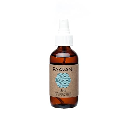 PAAVANI Ayurveda Pitta Toner - Calms Redness, Soothes Sensitive Skin, Organic - 4 oz