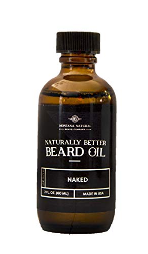 MNSC Naked Beard Oil - Softens & Strengthens, Hypoallergenic, All-Natural, Light Lime - 2oz