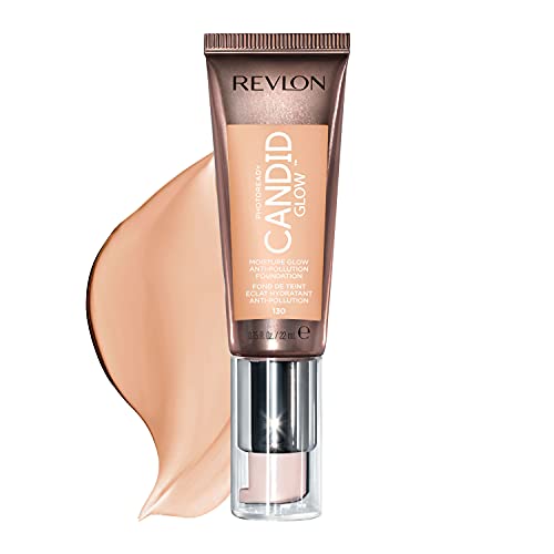 Revlon PhotoReady Candid Glow Foundation - Hydrating, Anti-Pollution, Vitamin E - Ivory, 0.75 oz