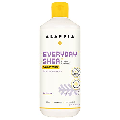 Alaffia EveryDay Shea Conditioner - Moisturizing, Fair Trade, Lavender - 16 Fl Oz