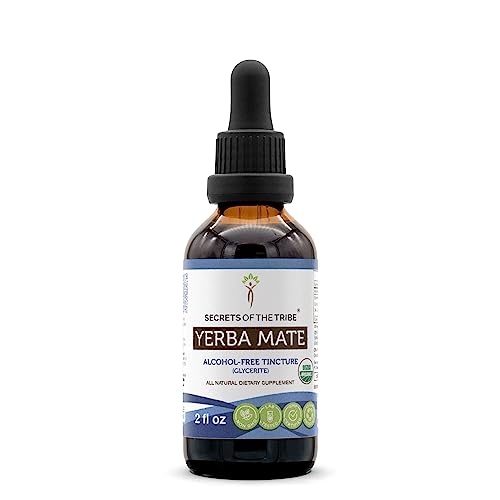 Secrets of the Tribe Yerba Mate Tincture - High-Potency Herbal Extract, USDA Organic - 2 fl oz