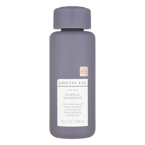 Kristin Ess Purple Shampoo - Neutralizes Brass, Restores Shine, Sulfate & Paraben Free - 10 fl. oz.