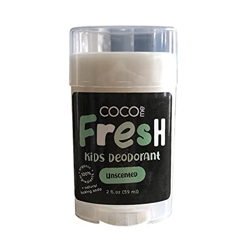 CocoMe Kids Deodorant - Organic, Safe & Effective Odor Protection - Fragrance-Free, 2 oz