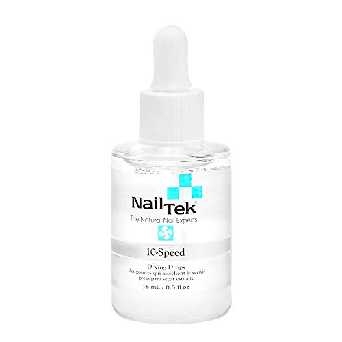 Nail Tek 10-Speed Drying Drops - Accelerates Polish Drying, Nourishes & Protects Nails - 0.5 fl. oz