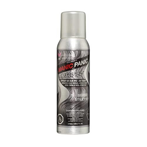 MANIC PANIC Silver Stiletto Temporary Hair Color Spray - Icy Lavender Tint, Vegan - 3.4oz