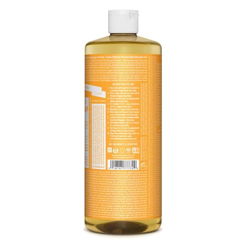 Dr. Bronner's Pure-Castile Liquid Soap - Organic Oils, 18 Uses, Biodegradable, Vegan - 32oz 2-Pack