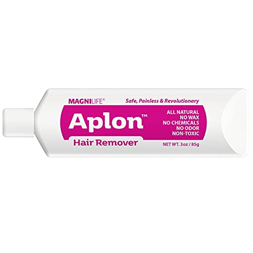 Aplon Hair Removal Tool - Natural, Mess-Free Gel for Body & Face, Lasts Up to 10 Weeks - 3oz