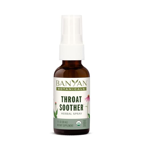 Banyan Botanicals Throat Soother Herbal Spray - Immune Support & Throat Comfort - 1 fl oz