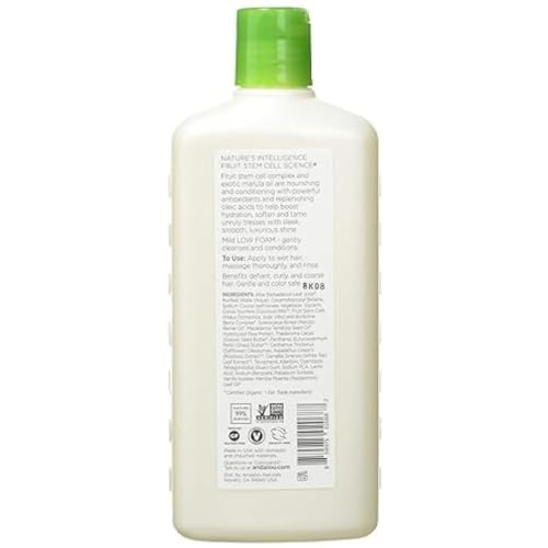 Andalou Naturals Shampoo - Boosts Hydration, Softens Curly Hair, Color Safe - 11.5 Oz