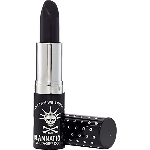 MANIC PANIC Raven Lethal Lipstick - Bold Black Color, Moisturizing, Cruelty-Free - 0.35oz