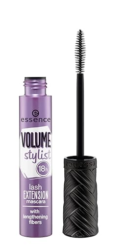 essence Mascara - 18-Hour Volume & Length, Vegan, Cruelty Free, Black - Fiber Enriched