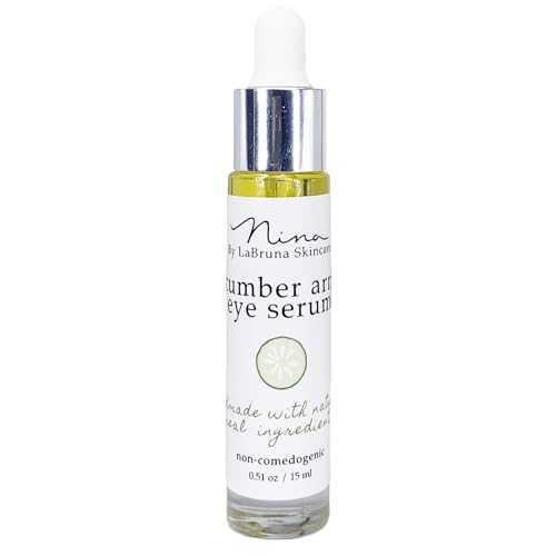 LaBruna Skincare Cucumber Eye Serum - Hydrates Dark Circles & Puffiness, Vegan Formula - 0.5oz