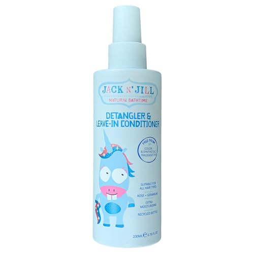 Jack N' Jill Kids Shampoo & Body Wash - Extra Moisturizing, Rinse-Free Detangler - 200 mL