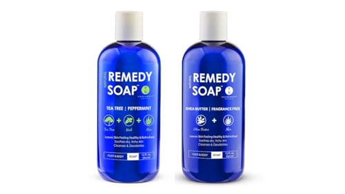 Truremedy Naturals Body Wash Set - Odor Relief & Moisture, Tea Tree & Shea Butter - 2x12 oz