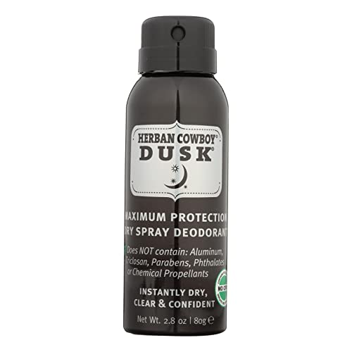 Herban Cowboy Dry Spray Deodorant Dusk - Vegan Formula with Parsley, Rosemary & Sage - 2.8oz