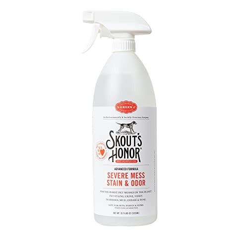 SKOUT'S HONOR Pet Odor & Stain Remover - Plant-Based Formula, Advanced Deodorizer - 35 oz.