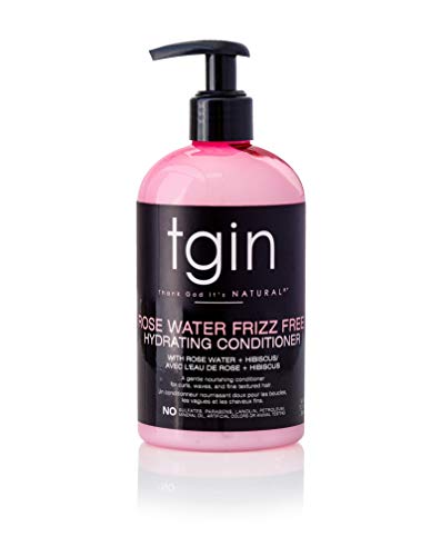 tgin Rose Water Conditioner - Frizz Control, Hydration & Shine for Low Porosity Hair - 13oz