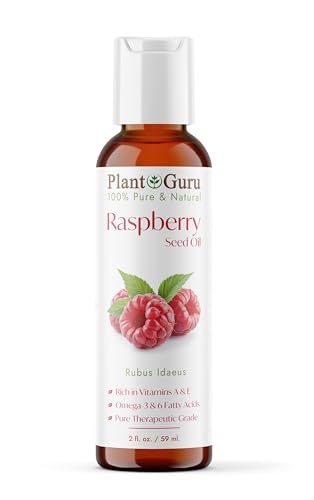 Raspberry Seed Oil - Hydrating Skin Moisturizer & Hair Nourisher, 100% Pure & Natural - 2 oz