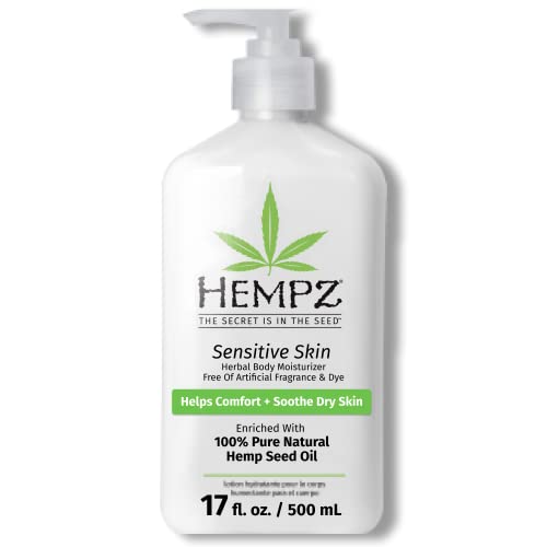 Hempz Body Lotion - Soothing Moisturizer with Oatmeal & Hemp Seed Oil - 17 Fl Oz