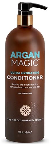 Argan Magic Ultra Hydrating Conditioner - Repairs, Nourishes, Paraben-Free, 32oz