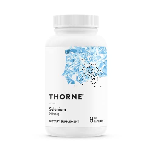 Thorne Selenium Dietary Supplement - Antioxidant & Thyroid Support, 200 mcg - 60 Capsules