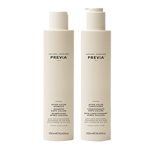 Previa Hair Care Set - Color Protection, Nourishing Natural Ingredients - 8.45oz Each