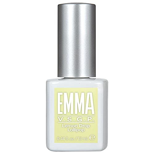 EMMA Beauty Gel Polish - Long Lasting Color, 12+ Free, Vegan, Lemon Drop Lollipop - 0.44 fl. oz.