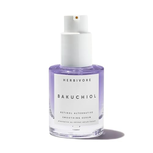 HERBIVORE Bakuchiol Face Serum - Reduces Fine Lines, Plant-Based Peptides, 30mL