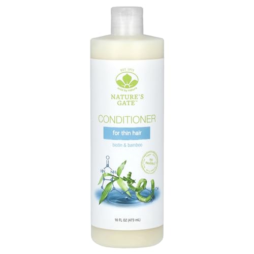 Mild by Nature Biotin & Bamboo Conditioner - Strengthens Thin Hair, Natural Ingredients - 16 fl oz