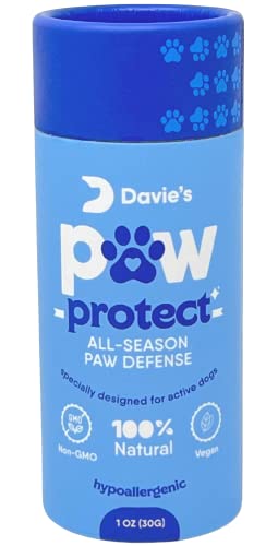 Davie's Dog Paw Balm - Gentle Lick Safe Moisturizer for Paws, Easy Application - 2oz