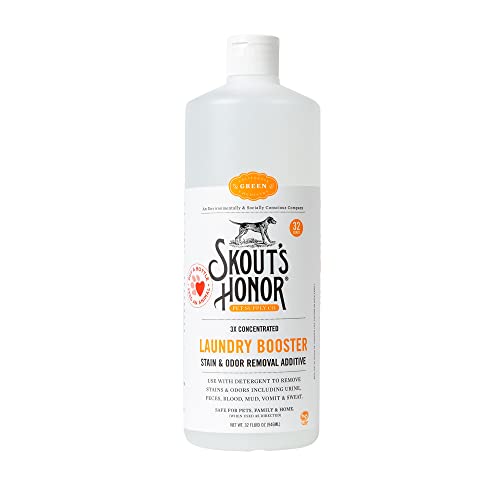 SKOUT'S HONOR Laundry Booster - Stain & Odor Eliminator, Plant-Powered, 3X Concentrated - 32 oz