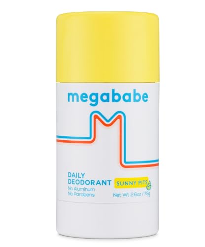 Megababe Daily Deodorant - Aluminum-Free Odor Control, Hydrating Botanicals - 2.6 oz