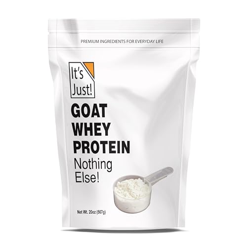 It's Just! Goat Whey Protein Concentrate - 26g Protein, Non-Denatured, 20oz