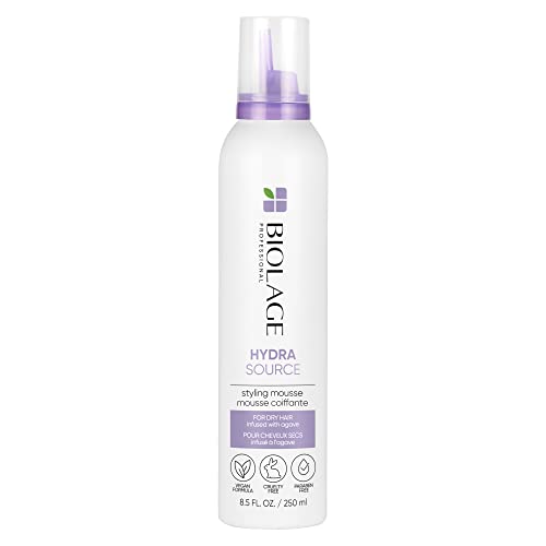 Biolage Hair Mousse - Adds Body & Shine, Locks in Style, Paraben-Free, Vegan - 8.5 Fl. Oz